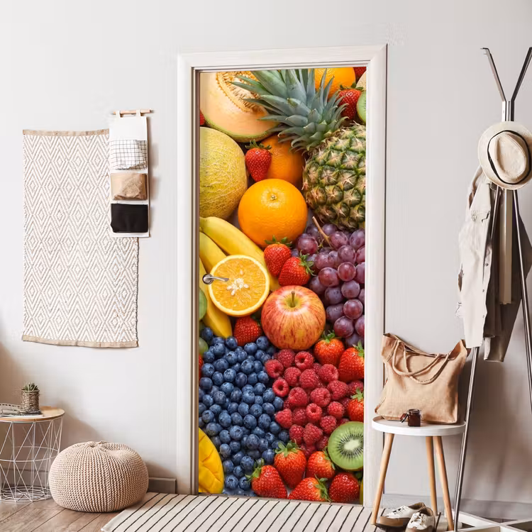 Eten - Fruit - Vers - Kleurrijk - Voeding deurposter klein -sfeer6