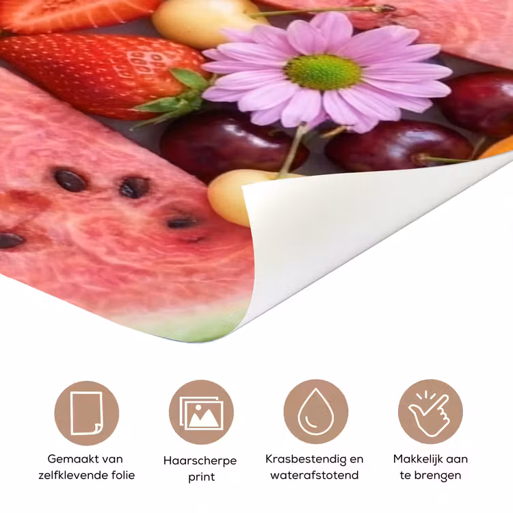 Eten - Fruit - Zomer - Kleurrijk deurposter klein -closeup_NL