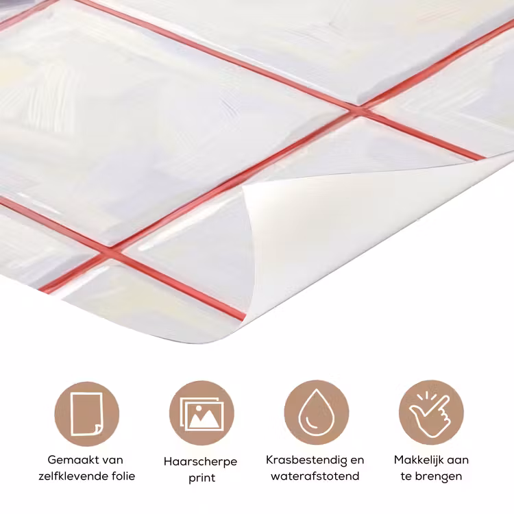 Eten - Hotdog - Fastfood - Modern - Rood deurposter klein -closeup_NL