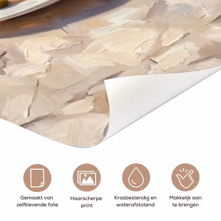 Eten - Middellandse Zee - Natuur - Geschilderd deurposter klein -closeup_NL