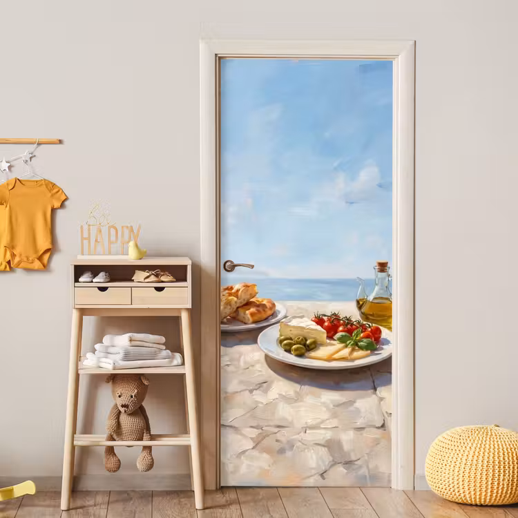 Eten - Middellandse Zee - Natuur - Geschilderd deurposter klein -sfeer4