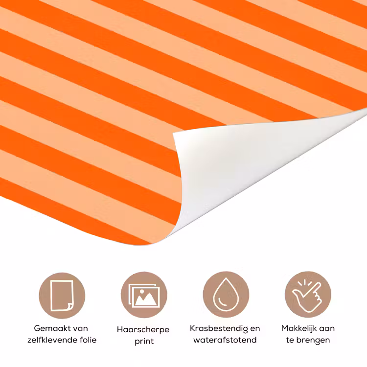 Eten - Oester - Zeevruchten - Oranje - Modern deurposter klein -closeup_NL