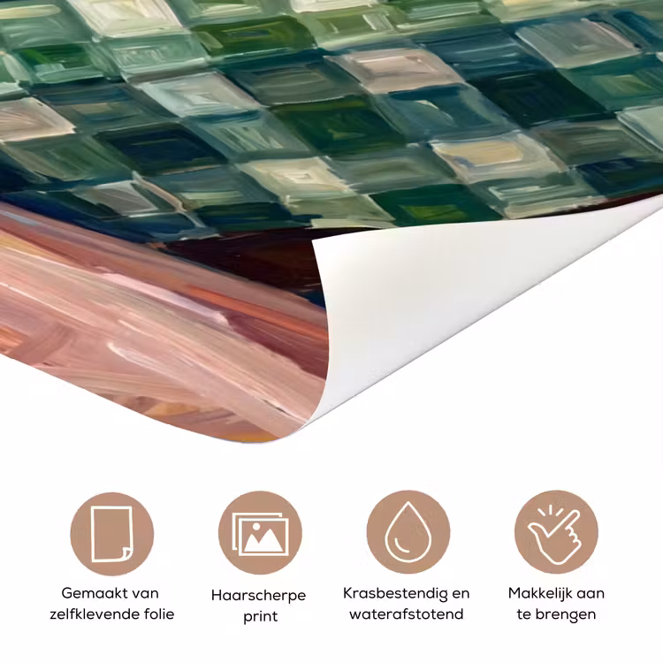 Eten - Ontbijt - Tafel - Modern - Groen deurposter klein -closeup_NL