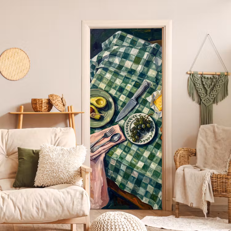 Eten - Ontbijt - Tafel - Modern - Groen deurposter klein -sfeer2