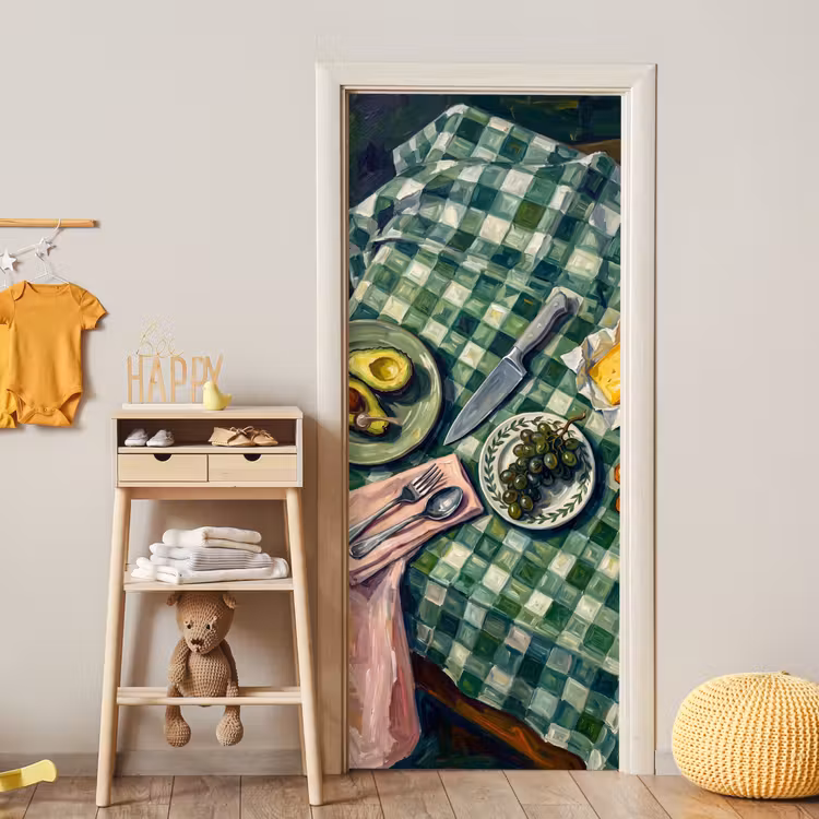 Eten - Ontbijt - Tafel - Modern - Groen deurposter klein -sfeer4