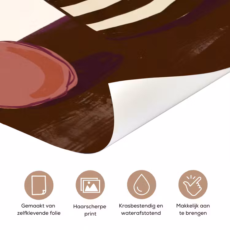 Eten - Schaal - Stilleven - Modern - Rood deurposter klein -closeup_NL