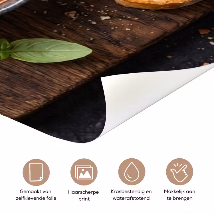 Eten - Soep - Basilicum - Rustiek - Rood deurposter klein -closeup_NL