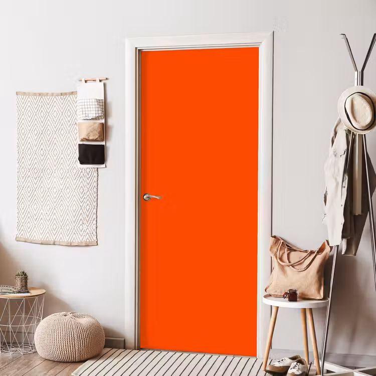 Fiery - Tangerine - Oranje deurposter klein 289 -sfeer6
