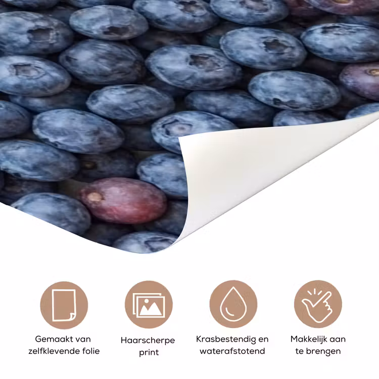 Fruit - Regenboog - Gezond - Kleurrijk deurposter klein -closeup_NL