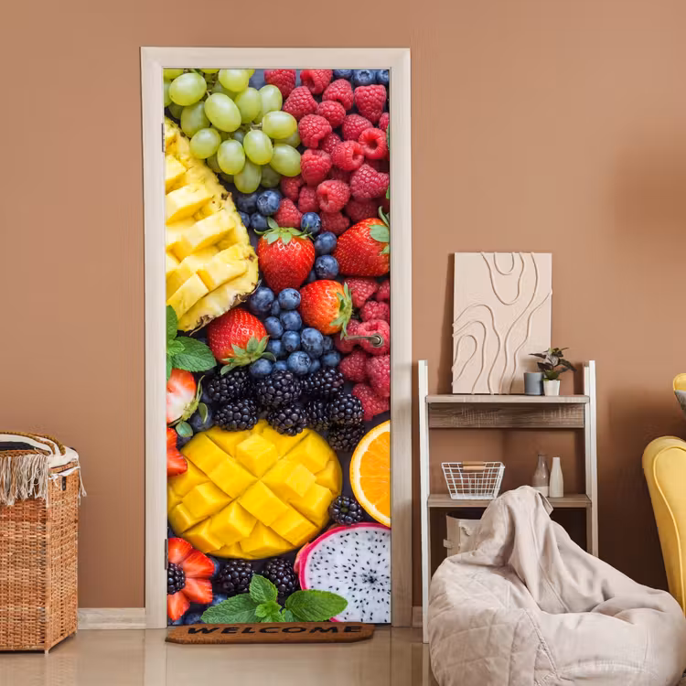 Fruit - Vers - Kleurrijk - Eten deurposter klein -sfeer1