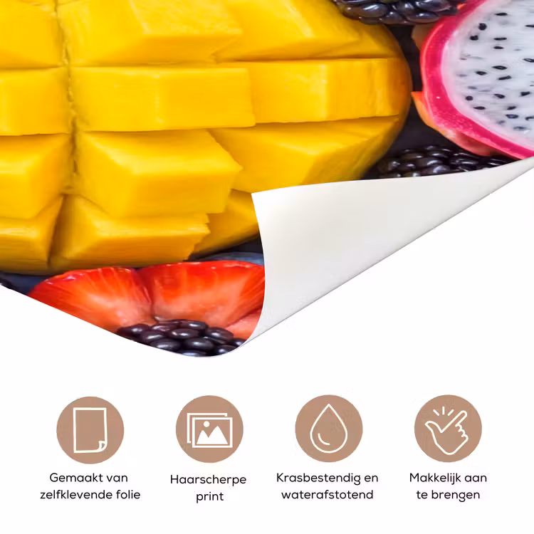 Fruit - Vers - Kleurrijk - Eten deurposter klein -closeup_NL
