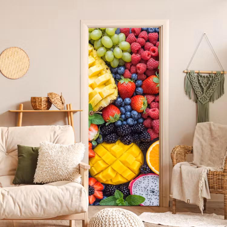 Fruit - Vers - Kleurrijk - Eten deurposter klein -sfeer2