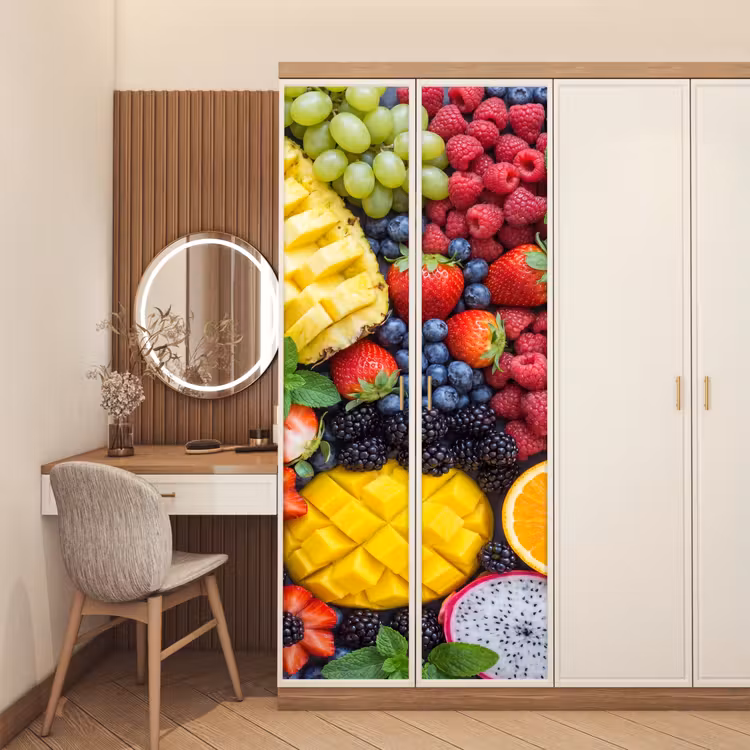 Fruit - Vers - Kleurrijk - Eten deurposter klein -sfeer3