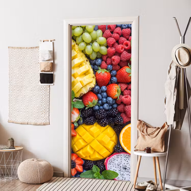 Fruit - Vers - Kleurrijk - Eten deurposter klein -sfeer6