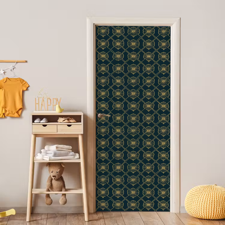 Geometrisch - Elegant - Groen deurposter klein 289 -sfeer4