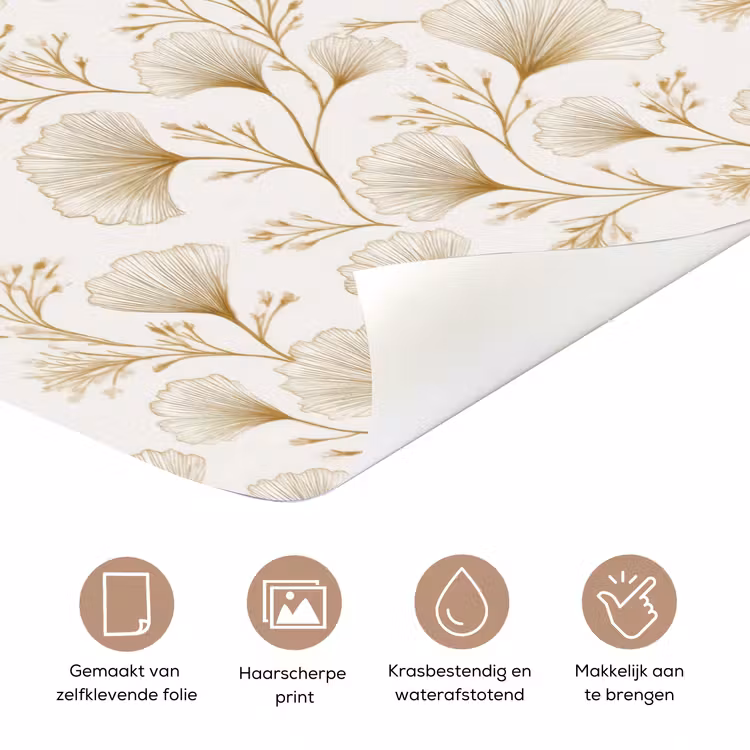 Ginkgo - Takken - Goud deurposter klein 289 -closeup_NL