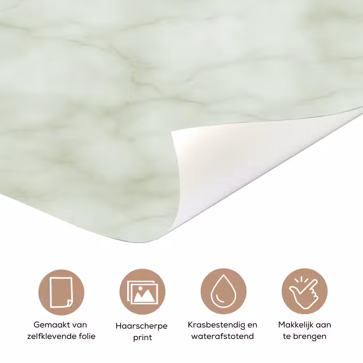 Groen - Marmer - Aders deurposter klein 289 -closeup_NL