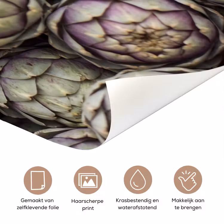 Deursticker - Groenten - Vers - Eten - Groenten - Vers - Eten deurposter klein