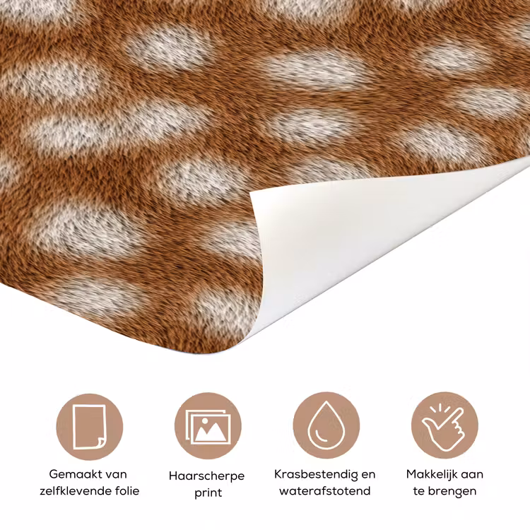 Hert - Vacht - Bruin deurposter klein 289 -closeup_NL