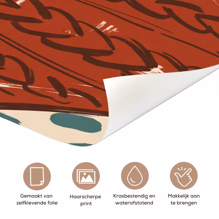 Hond - Trui - Winter - Dieren - Rood deurposter klein -closeup_NL