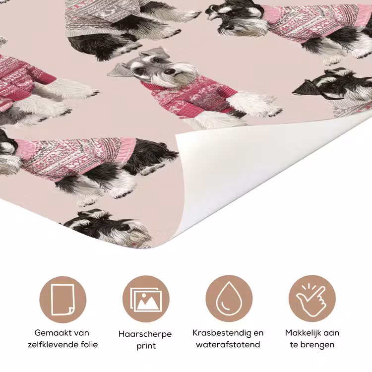 Honden - Truien - Rood deurposter klein 289 -closeup_NL