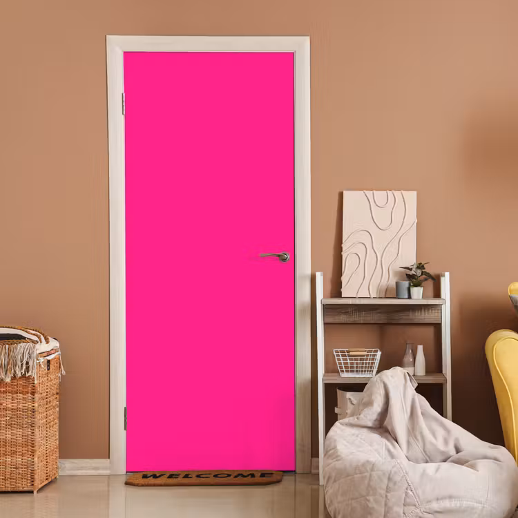 Hot - Fuchsia - Roze deurposter klein 289 -sfeer1