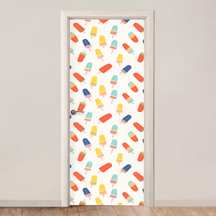 IJsjes - Speels - Kleurrijk deurposter klein 289 -3d_beige