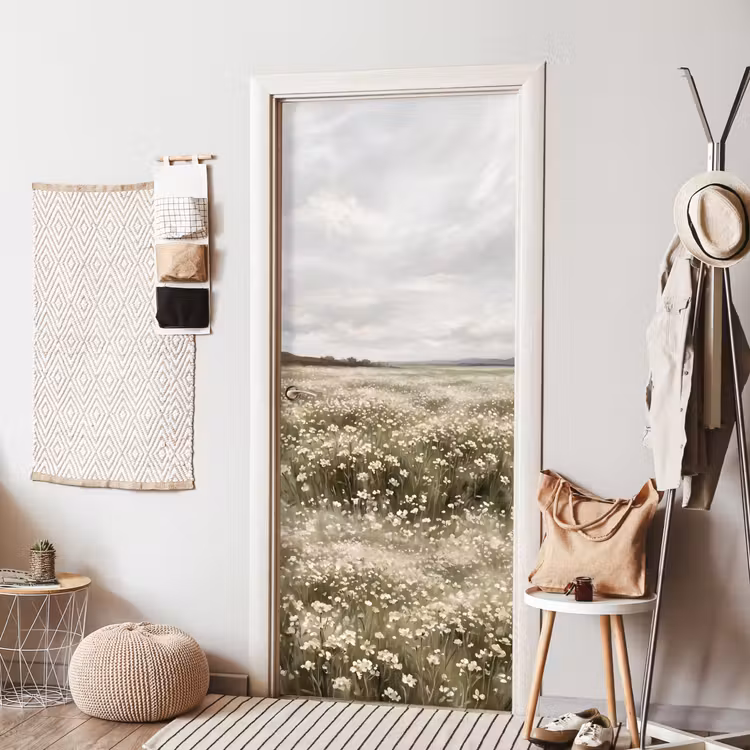 Illustratie - Landschap - Wit deurposter klein -sfeer6