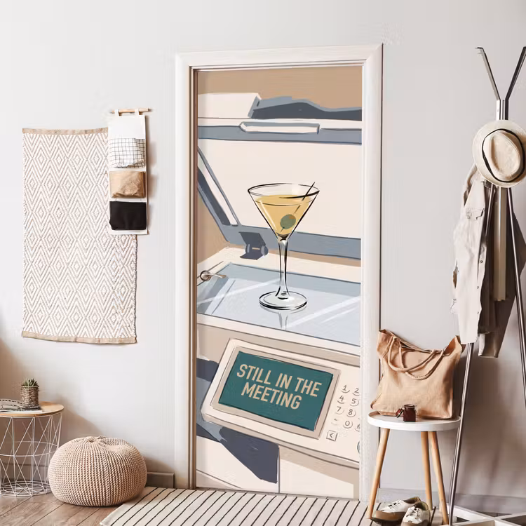 Kantoor - Drank - Humor - Illustratie deurposter klein -sfeer6