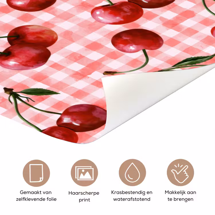 Kersen - Blokken - Rood deurposter klein 289 -closeup_NL