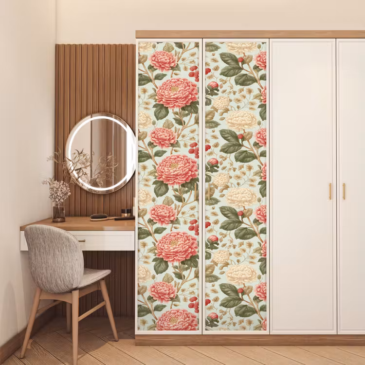 Klassiek - Botanisch - Veelkleurig deurposter klein 289 -sfeer3
