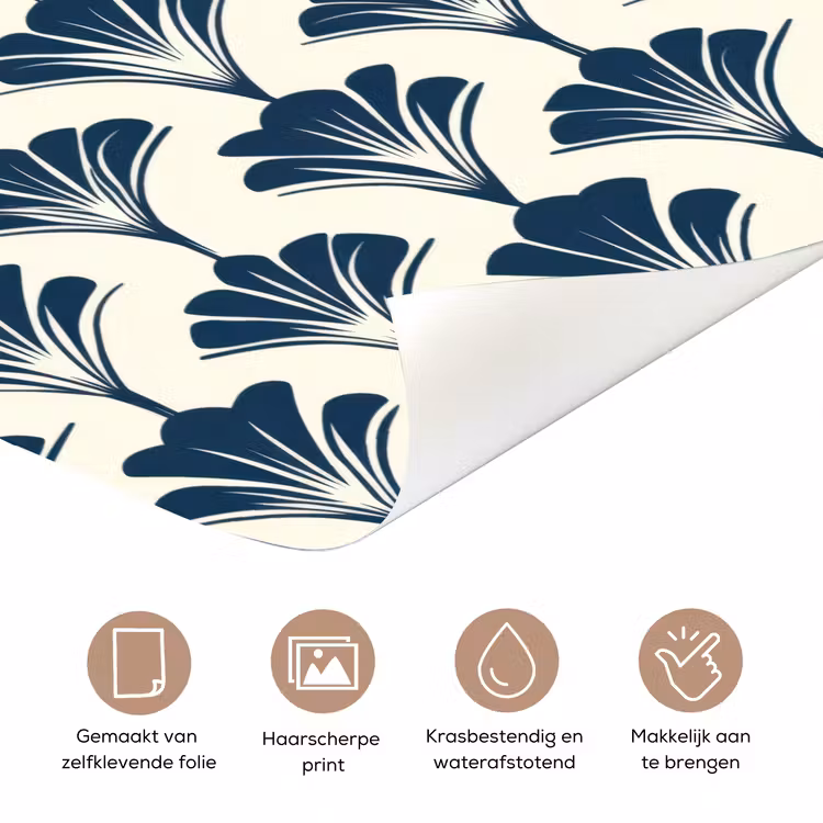 Klassiek - Motief - Blauw deurposter klein 289 -closeup_NL