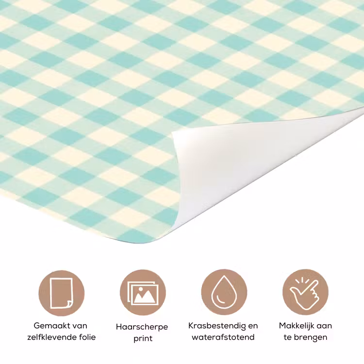 Koffie - Klok - Groen deurposter klein -closeup_NL