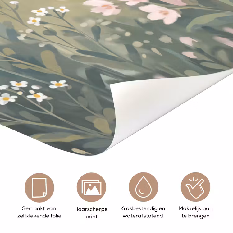 Kolibrie - Illustratie - Kleurrijk deurposter klein -closeup_NL