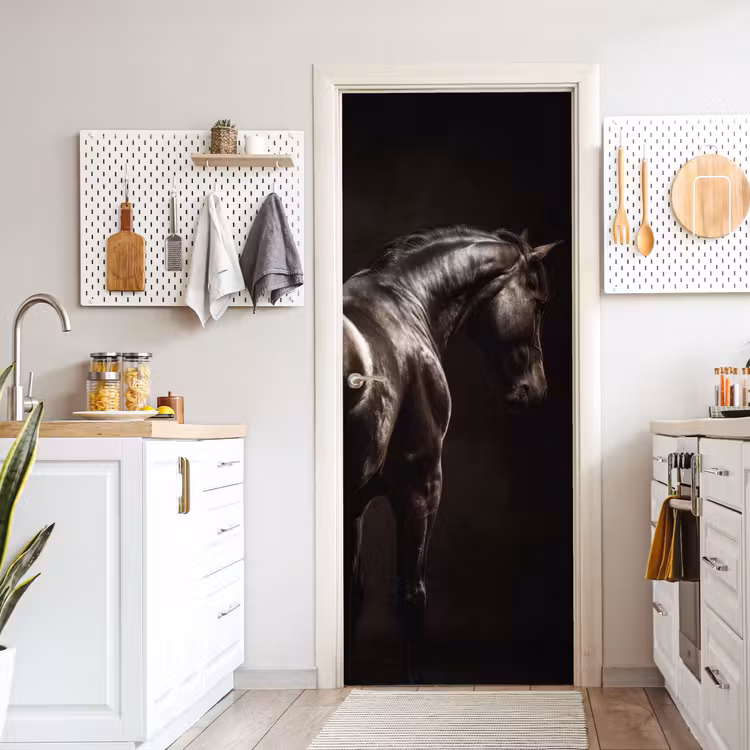 Krachtig - Paard - Donker deurposter klein -sfeer5