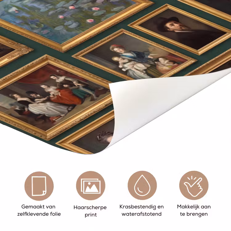 Kunst - Schilderijen - Collectie - Klassiek - Groen deurposter klein -closeup_NL