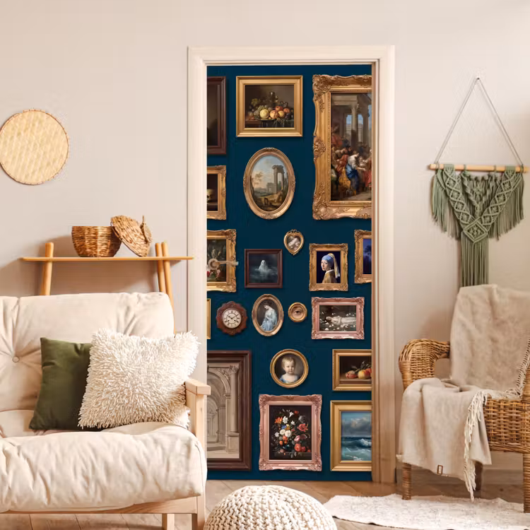 Kunst - Schilderijen - Decoratie - Klassiek - Groen deurposter klein -sfeer2