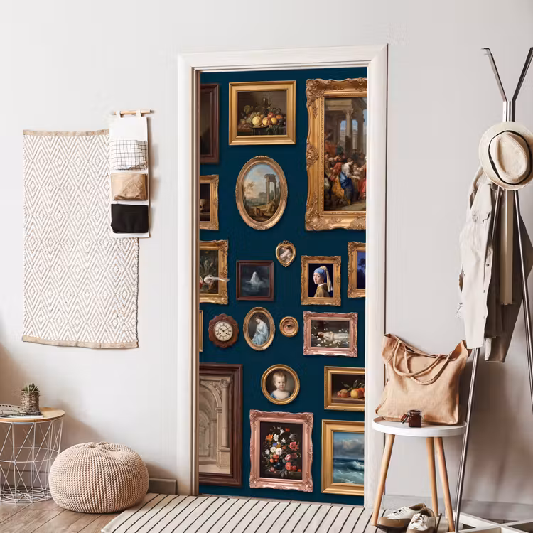 Kunst - Schilderijen - Decoratie - Klassiek - Groen deurposter klein -sfeer6