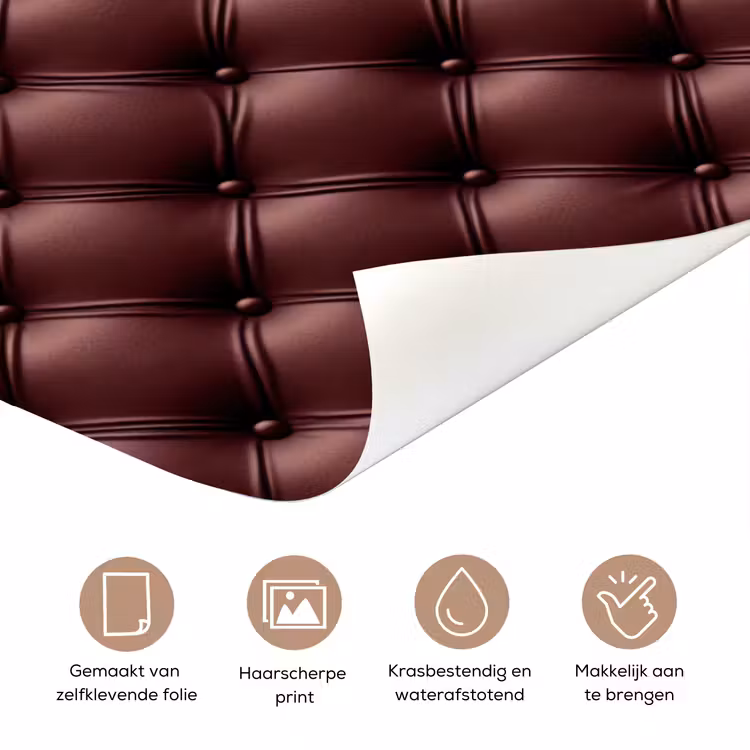 Leer - Patroon - Bordeaux deurposter klein 289 -closeup_NL