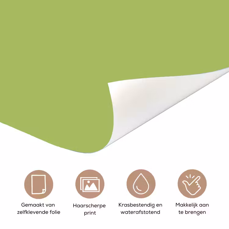 Lime - Glow - Groen deurposter klein 289 -closeup_NL