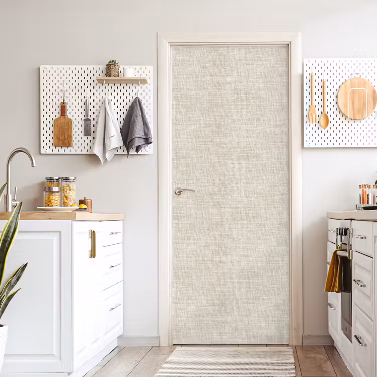 Linnen - Textuur - Beige deurposter klein 289 -sfeer5
