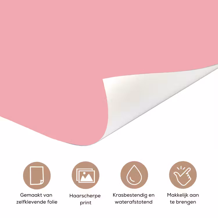 Love - Roze - Spiegeling deurposter klein -closeup_NL