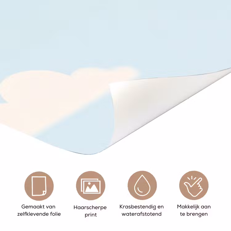 Luchtballon - Beren - Pastel deurposter klein -closeup_NL