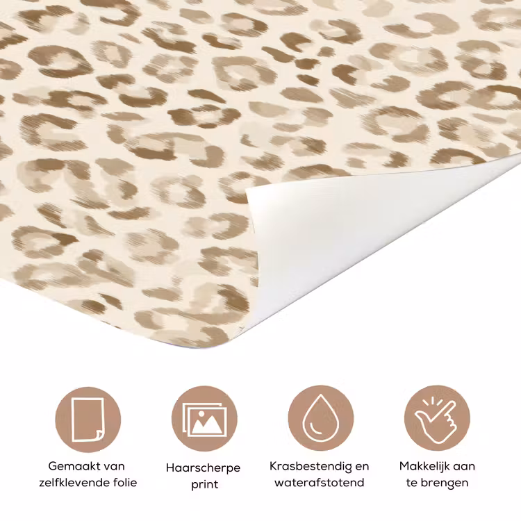 Luipaard - Klassiek - Beige deurposter klein 289 -closeup_NL