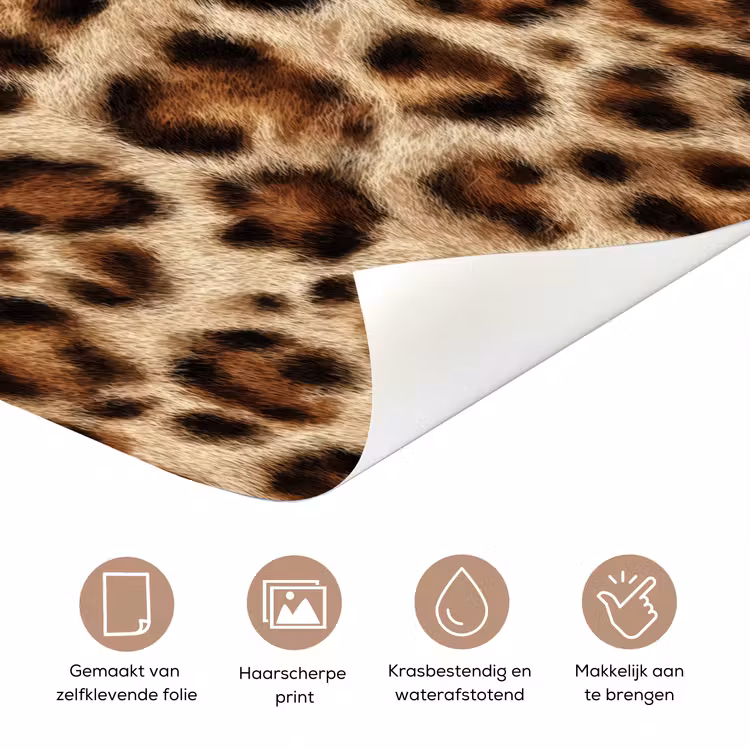 Luipaard - Vacht - Bruin deurposter klein 289 -closeup_NL
