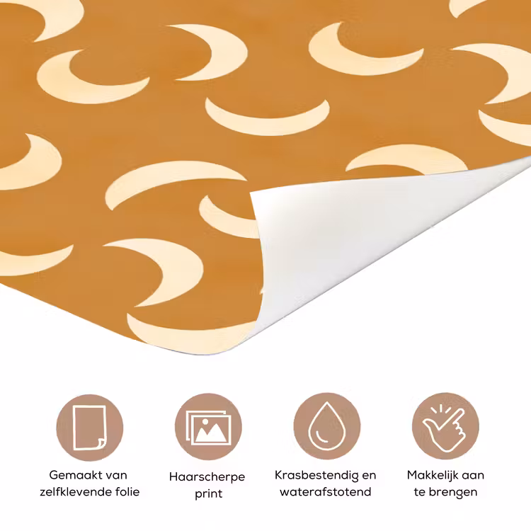 Manen - Patroon - Oker deurposter klein 289 -closeup_NL