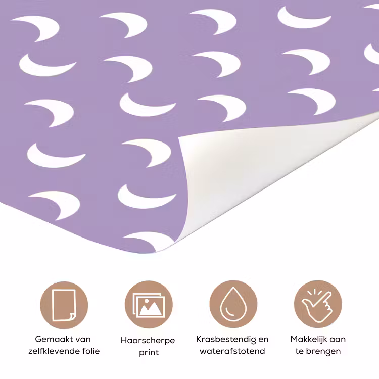 Manen - Patroon - Paars deurposter klein 289 -closeup_NL
