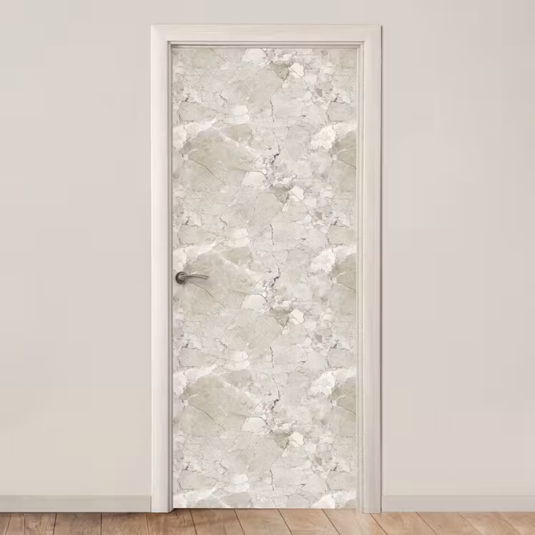 Marmer - Grijs - Aders deurposter klein 289 -3d_beige