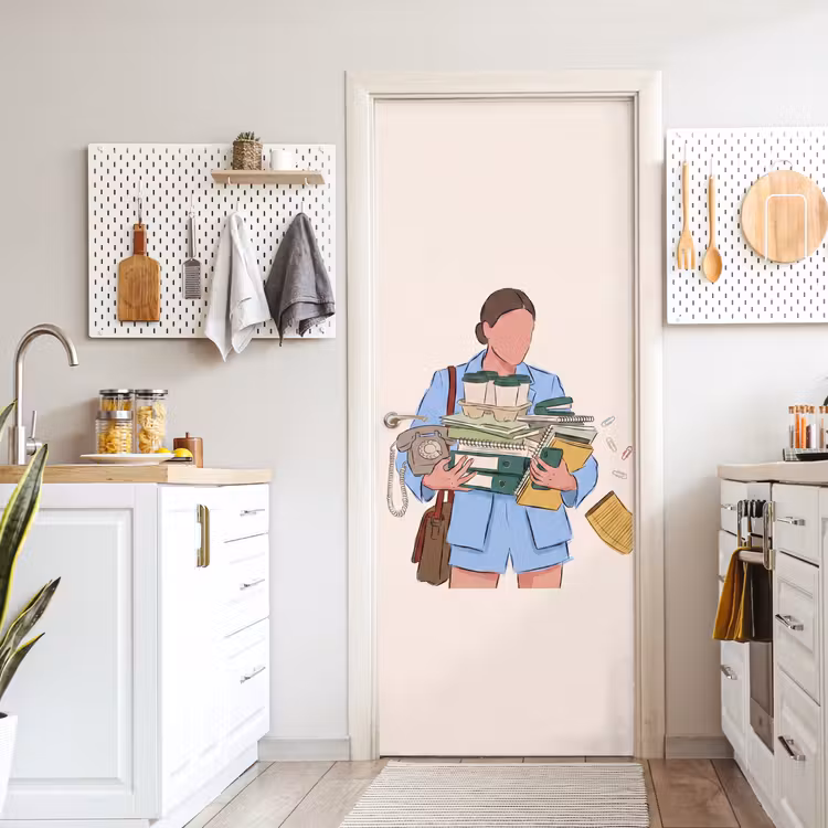 Mens - Kantoorartikelen - Werk - Modern deurposter klein -sfeer5