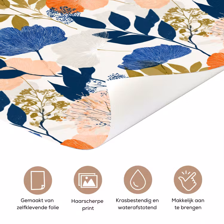 Bloemen - Botanisch - Kleurrijk deurposter klein 289 -closeup_NL